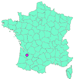 Localisation en France de la geocache VV Fontet - Meilhan #7 - Jelly Baby