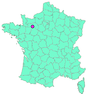 Localisation en France de la geocache La Fontaine Saint André