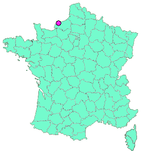 Localisation en France de la geocache Le coq vert