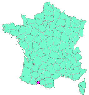 Localisation en France de la geocache Le calvaire de Galey