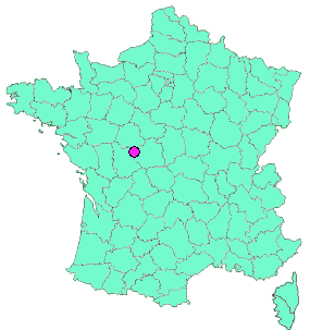 Localisation en France de la geocache Chateau de Boussay