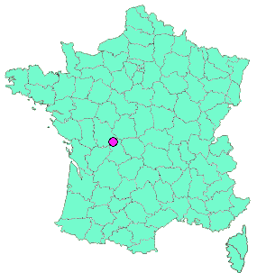 Localisation en France de la geocache Thiat