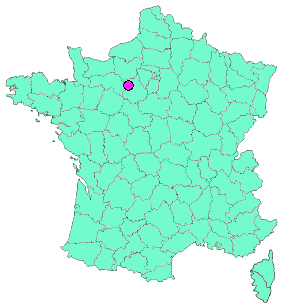 Localisation en France de la geocache Petite butte verte