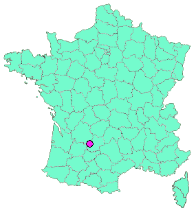 Localisation en France de la geocache Servus (Bonjour), Cazals!