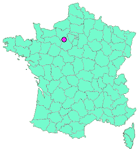 Localisation en France de la geocache Mystère de Vitray/Brezolles ! 