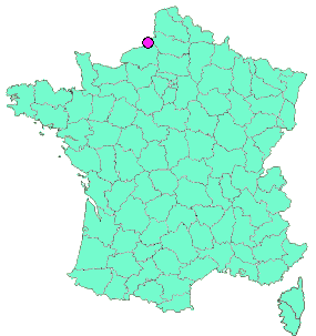 Localisation en France de la geocache au bout du monde