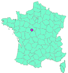 Localisation en France de la geocache Château de Mareuil