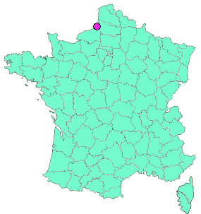 Localisation en France de la geocache #43 LCDE / #1 EPM - Etangs de Ponts-et-marais