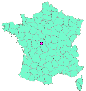 Localisation en France de la geocache Vous n'avez pas le 36 ?