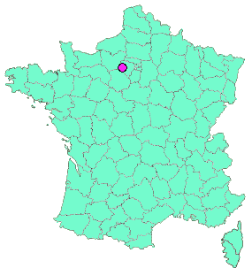 Localisation en France de la geocache Meuhhh