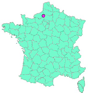 Localisation en France de la geocache Le lavoir de Pommereux