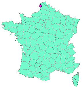 Localisation en France de la geocache La cimenterie de dannes 