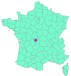 Localisation en France de la geocache La source des Fougères