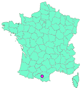 Localisation en France de la geocache Voie verte Lavelanet-Mirepoix #4. La forge