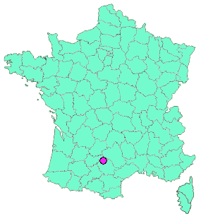Localisation en France de la geocache #01 Cordes sur ciel - Bienvenue