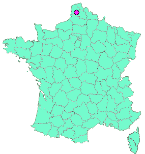 Localisation en France de la geocache [MG19] drive-in #Azincourt