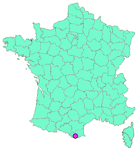 Localisation en France de la geocache Vallée de l'Alémany # 1 # Cortal Dels Pradets