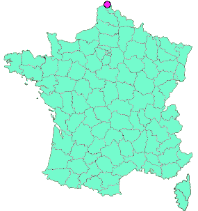Localisation en France de la geocache Fort-Mardyck - L'Ours -