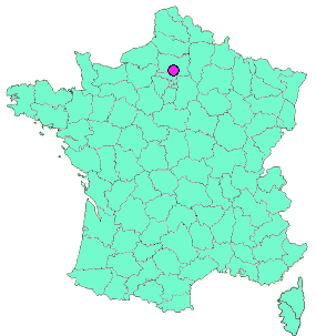 Localisation en France de la geocache Président