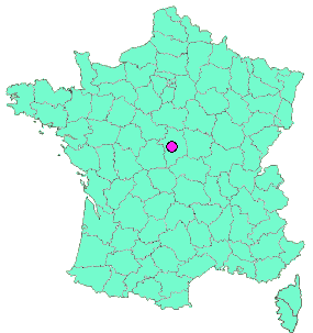 Localisation en France de la geocache La « demoiselle du sud »