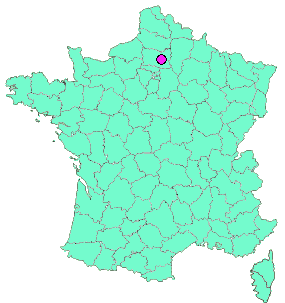 Localisation en France de la geocache l’orée du bois 