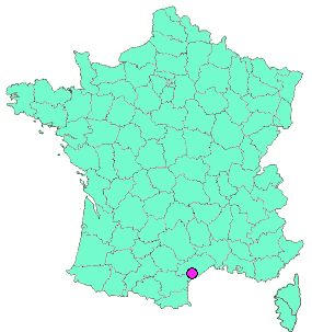 Localisation en France de la geocache In a quiet location, in compilance with the rules