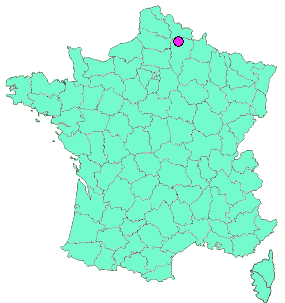 Localisation en France de la geocache Montigny - Au Revoir