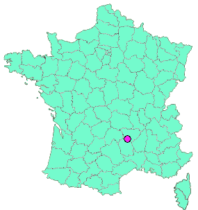 Localisation en France de la geocache Vazeilles-près-Saugues