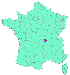 Localisation en France de la geocache Centre de l'Europe des 12