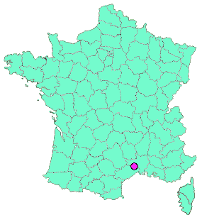Localisation en France de la geocache Calaven de la Seoubio