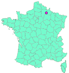 Localisation en France de la geocache welcome