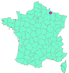 Localisation en France de la geocache En bas