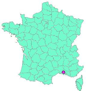 Localisation en France de la geocache Eoliennes de Saint Martin de Crau