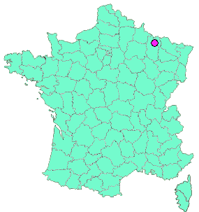 Localisation en France de la geocache CANON de GINCREY 55