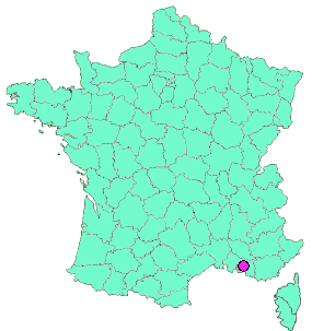 Localisation en France de la geocache #6 Ventabren - La challenge