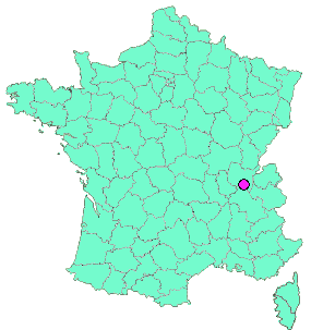 Localisation en France de la geocache 🐚​ [Villebois] Les Fossiles du Monolithe 🐚​