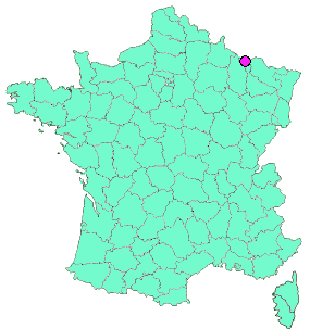 Localisation en France de la geocache La GéoGalette 2021 (#1)