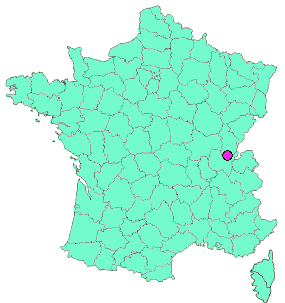 Localisation en France de la geocache veyziat 2️⃣2️⃣