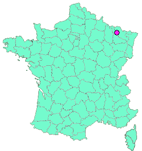 Localisation en France de la geocache La FAQ des GéoLorrains