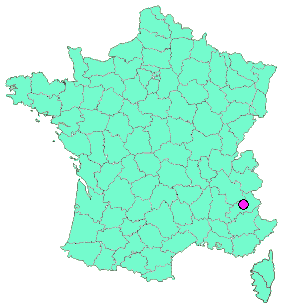 Localisation en France de la geocache Roc d'Alibrandes 